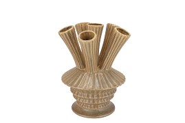 MAYSA GREEN VASE TUBES 16X16X23CM