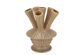 MAYSA GREEN VASE TUBES 21X21X28CM