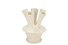 MAYSA OFFWHITE VASE TUBES 16X16X23CM