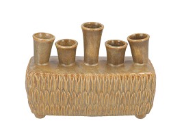 MAYSA GREEN VASE RECTANGLE 26X11X19CM