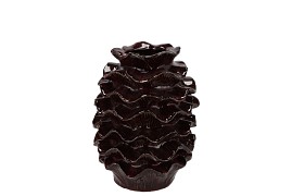 GINA BURGUNDY VASE 15X15X20CM