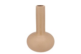 DANA SAND BROWN VASE LONG NECK 29X29X44CM
