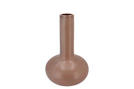 DANA DARK BROWN VASE LONG NECK 24X24X39CM