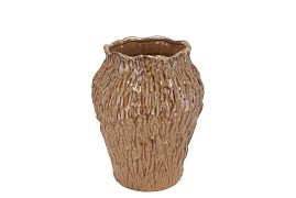 CODY BROWN VASE 22X22X25CM