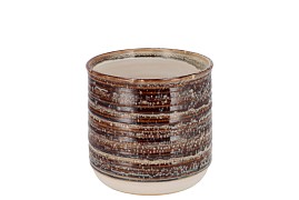 BELLA BROWN POT 12X12X11CM