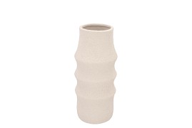 CASCAIS WHITE VASE 15X15X30CM