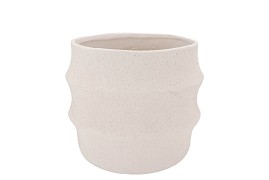 CASCAIS WHITE POT 20X20X18CM