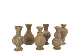 MAYSA GREEN MIX VASE ASS 8X8X17CM