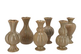 MAYSA GREEN MIX VASE ASS 11X11X22CM