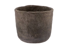 IRON STONE GREY POT 19X17CM